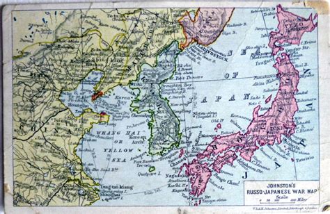 Johnston's Russo-Japanese War Map - Simon Hunter Antique Maps