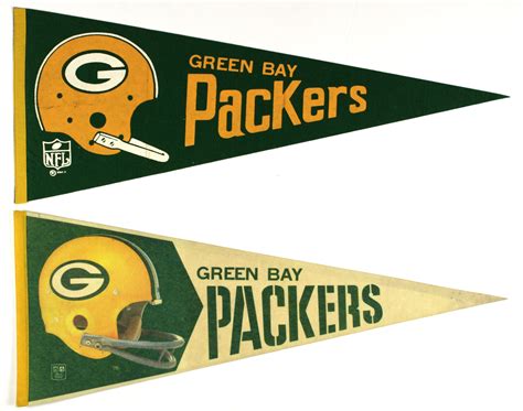 Lot Detail - 1967 Green Bay Packers Pennant - Lot of 2