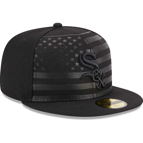 New Era Chicago White Sox All Black American Flag 2023 59FIFTY Fitted