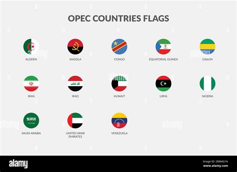 OPEC Countries flag icons collection Stock Vector Image & Art - Alamy