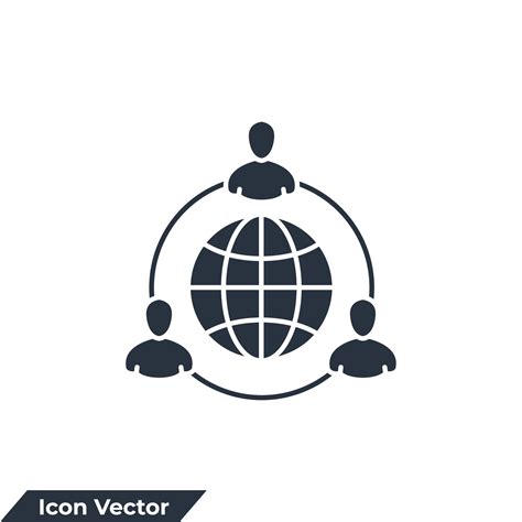 outsource icon logo vector illustration. Outsourcing symbol template for graphic and web design ...