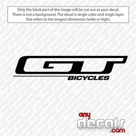 GT Bicycles Logo Decal Sticker - AnyDecals.com