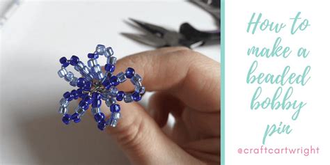 How to make a beaded bobby pin - Craft with Cartwright