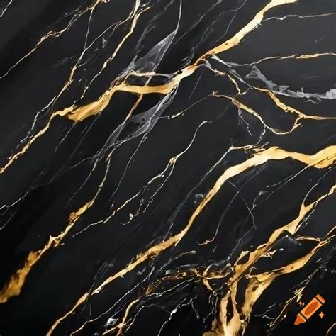 Black marble texture with golden veins for interiors on Craiyon