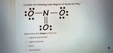 Nitrate Ion Molecular Geometry