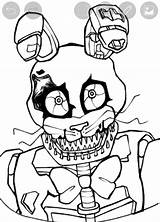 Nightmare Bonnie Coloring Pages sketch template