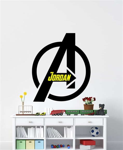 Avengers Personalised Wall Decal for your little superheroes decor