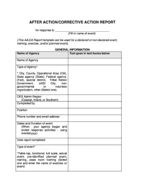 18 Printable business after action report template Forms - Fillable Samples in PDF, Word to ...