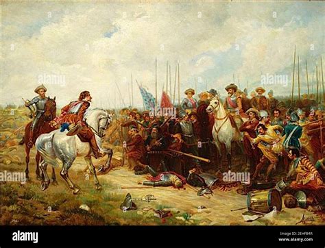 Painting - The Battle of Rocroi by Morelli y Sanchez Gil (1912 Stock ...