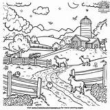 Farm Life Coloring Pages Vibrant Scenes sketch template