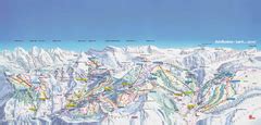 Adelboden-Lenk (Frutigen) Ski Trail Map | Trail maps, Ski trails, Trail