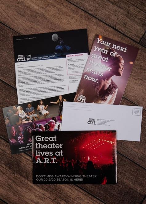 American Repertory Theater Season Mailing | Our Work | The Graphic Group