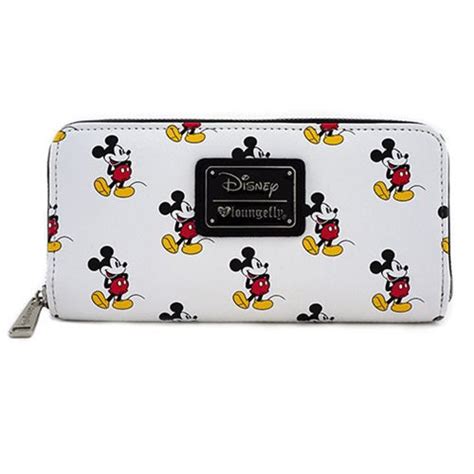 Mickey Mouse White Print Wallet - Entertainment Earth