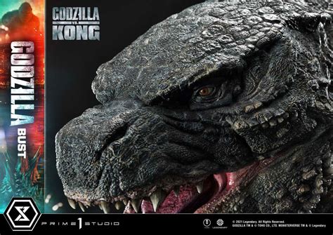 Prime 1 Studio: Godzilla Bonus Version Godzilla vs Kong Bust by Prime 1 Studio