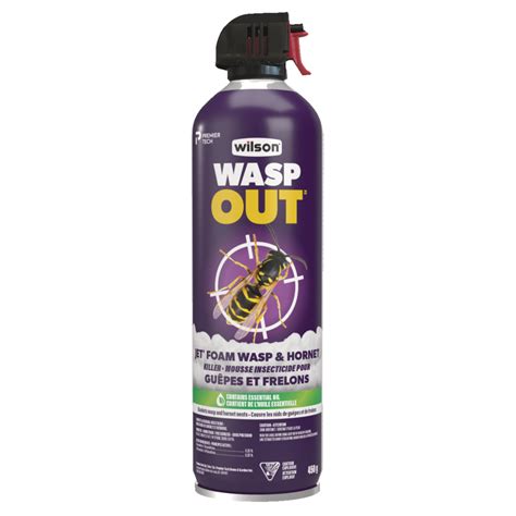 Wilson WaspOut Jet Foam Wasp & Hornet Insecticide Spray, 450-g ...