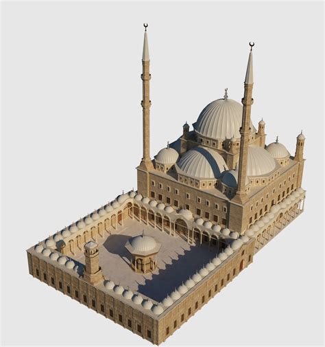 Muhammad ali mosque 3D - TurboSquid 1274199