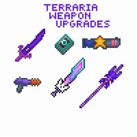 Pixilart - terraria weapon advancements by springlock120