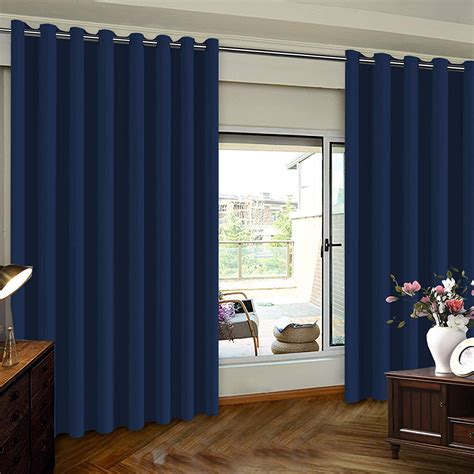 Blackout Curtain for Sliding Door - Patio Door Curtains, Thermal Insulated Extra Wide Curtain ...