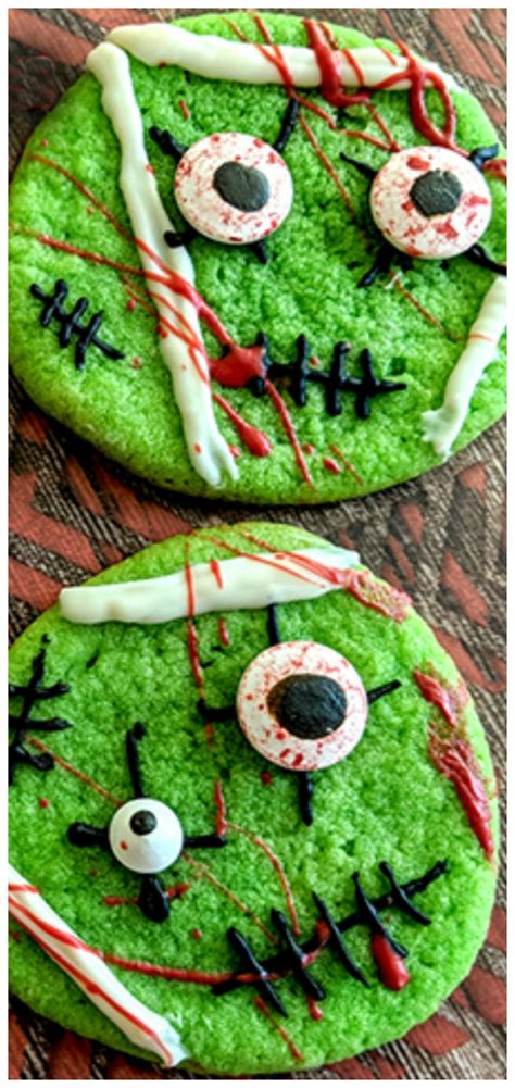 Creepy Zombie Cookies - The Keeper of the Cheerios | Zombie cookies, Christmas food crafts ...