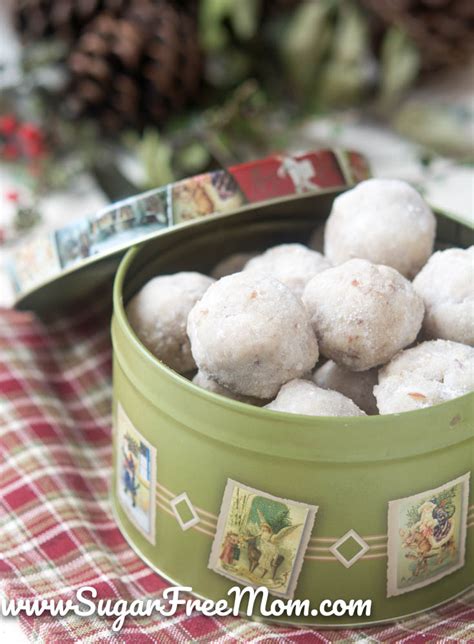 Sugar-Free Keto Pecan Snowball Cookies