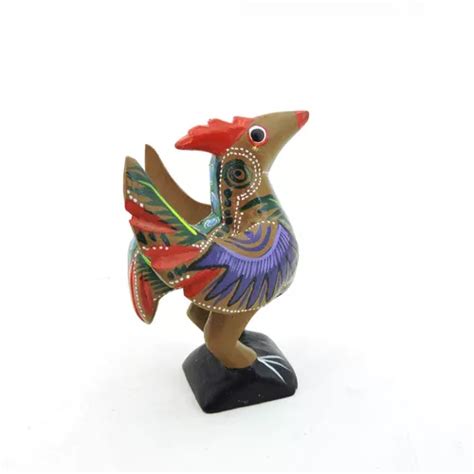 Alebrije Ave Pajaro Pavo Gallo Artesania Mexicana Oaxaca