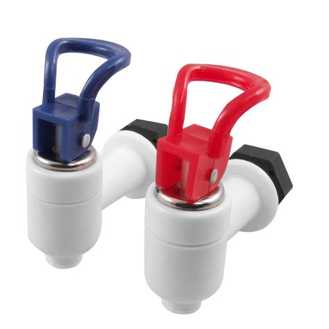 Plastic Water Dispenser Machine Faucet Tap 2 Pcs Red Blue White WD | eBay