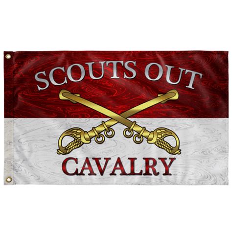 Cavalry Scouts Out Flag