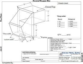 Chicago Metal Supply | Scupper Box & Conductor Head Forms