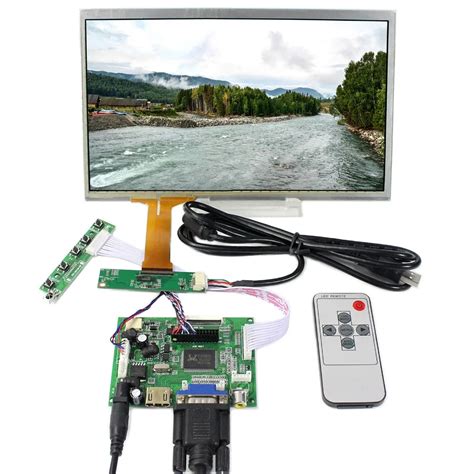 HDMI+DVI+2AV LCD Controller Board+10.1inch 1366x768 LCD Screen With Capacitive Touch Screen-in ...