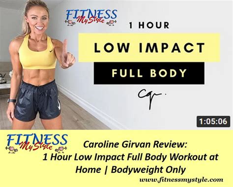 Fitness My Style Reviews - Caroline Girvan: 1 Hr Low Impact Full Body ...