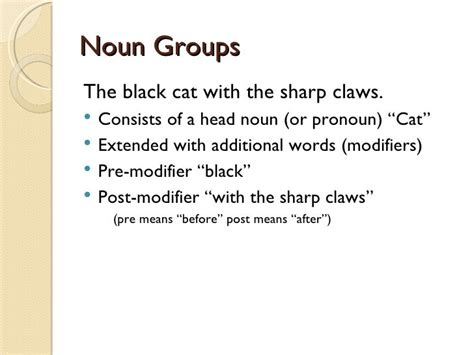 Noun Groups