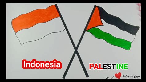 mewarnai bendera palestina