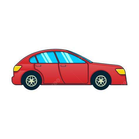 Red Car Vector, Red, Car, Red Car PNG and Vector with Transparent ...