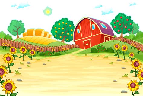 Download Farm House Illustration Royalty-Free Cartoon Red Clipart PNG Free | FreePngClipart