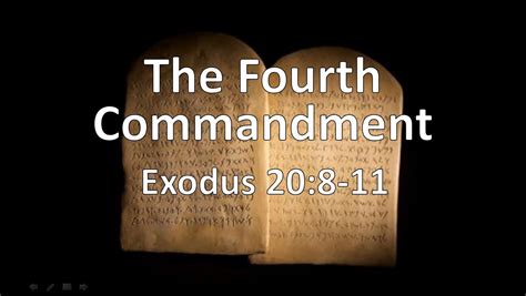 Pastor Chris' Blog: The Fourth Commandment