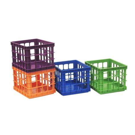 United Solutions 8.75 in. W x 7.375 in. D Mini Crate in Assorted Colors-CR0326 - The Home Depot