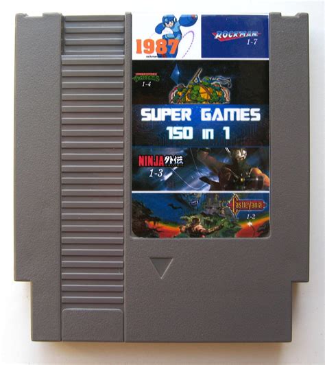 150 in 1 NES Multi Game Cartridge Inc. Mega Man, Super Mario ...