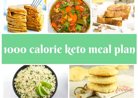 FREE 7-Day 1000 Calorie Keto Meal Plan - Oh So Foodie