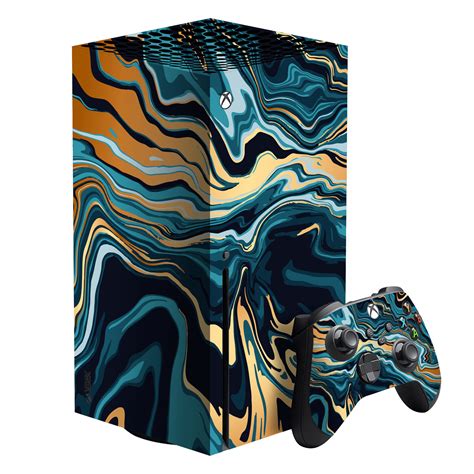 XBOX Series X Indigo-Gold Liquid Skin, Wrap – EasySkinz™