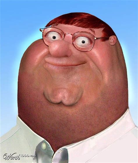 Family Guy Peter with realistic textures | Realistic cartoons, Famous ...