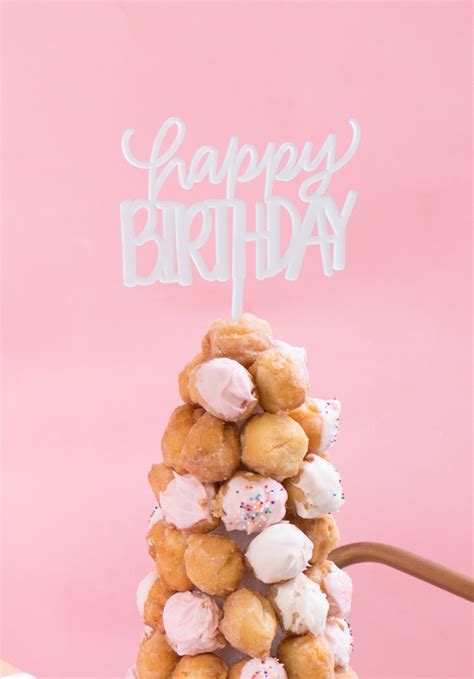 DIY Donut Tower: A Pretty Alternative to Birthday Cake -Beau-coup Blog