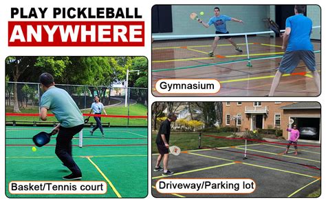 Amazon.com : Hoverphenix Pickle ball Court Marking Kit, Portable Temporary Pickle ball Lines ...