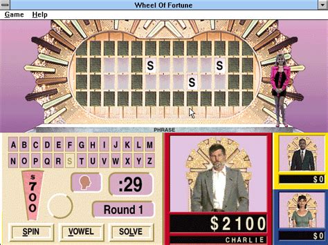 Screenshot of Wheel of Fortune (Windows 3.x, 1994) - MobyGames