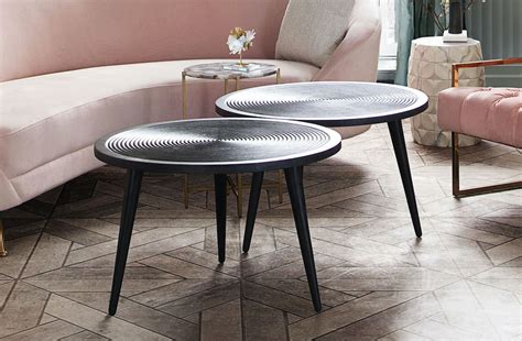 Vortex Black Mango Wood Coffee Table - Las Vegas Furniture Store | Modern Home Furniture ...