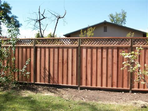 Board on Board with lattice | Solid Wood Fences | Pinterest | Yard ...