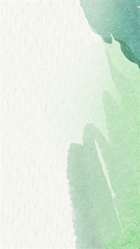 Green watercolor on a beige background illustration | free image by rawpixel.com / Adj Mint ...