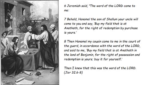 Bible Art Jeremiah 32-34 By my field that is at Anathoth – The ...