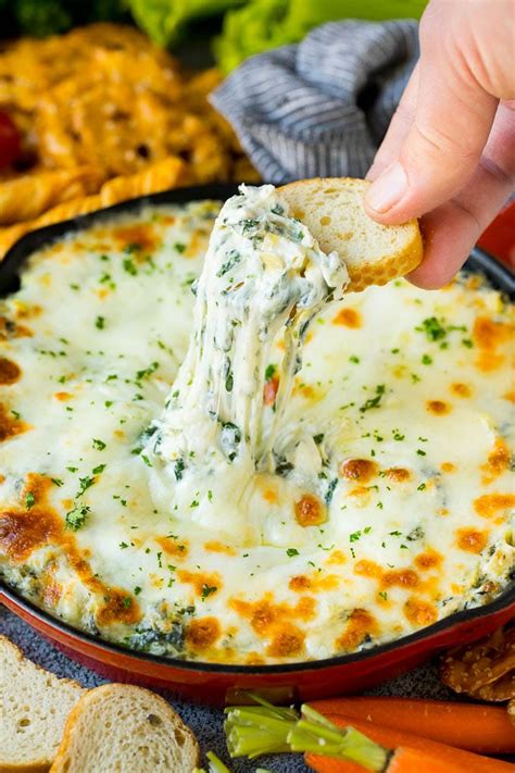 Spinach Artichoke Dip - Dinner at the Zoo