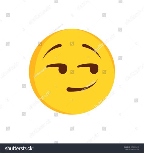 Isolated Mischievous Emoji Face Cartoon Vector: เวกเตอร์สต็อก (ปลอดค่า ...