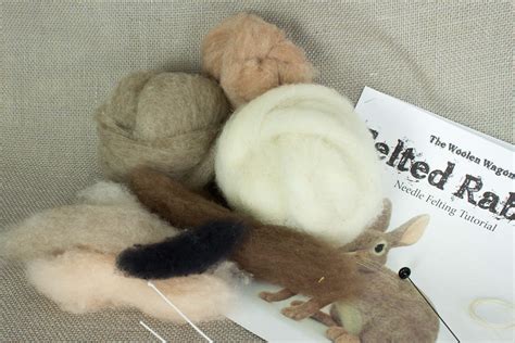 Needle Felted Rabbit Kit and Tutorial - Etsy